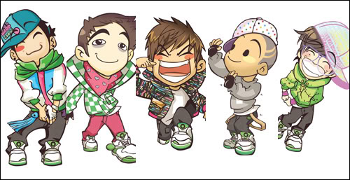 kpop bands anime Big-bang-bangs2