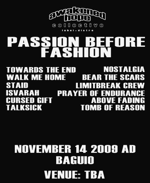 Passion before Fashion BAGUIO NOVEMBER 14 PASSIONBEFOREFASHION