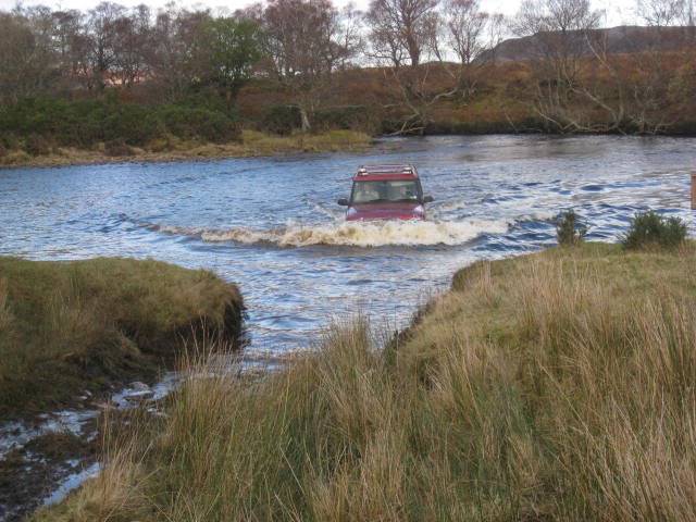 Eriboll 4x4 camp November photos EribollNov09rivercros