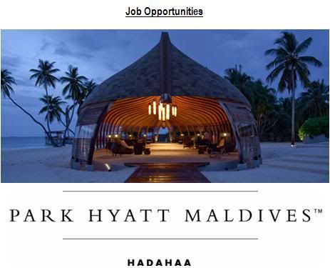 Job Opportunity for Hostess at Park Hyatt Maldives, Hadahaa Parkhyattmaldives