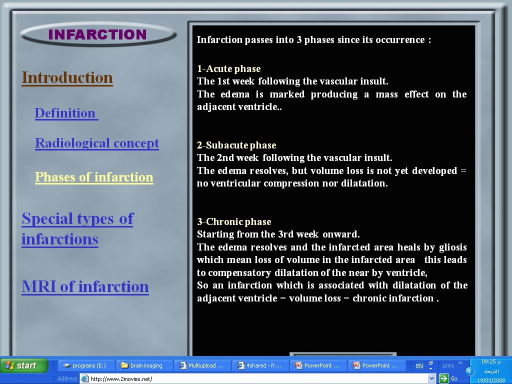 infarction,ischeamia or edema? images of brain make it clear Brainimaging004