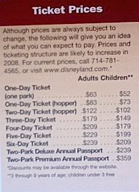 DISNEYLAND CALIFORNIA - info pratiche Prezzi