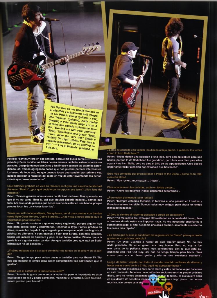 Entrevista a FOB en Revista WOW (Chile) FOB4