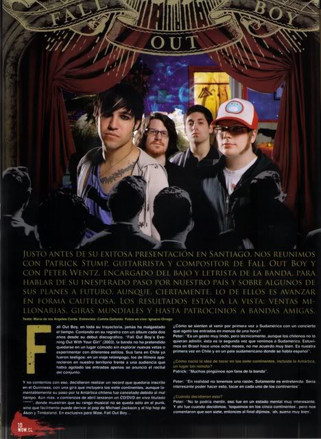 Entrevista a FOB en Revista WOW (Chile) Fob1