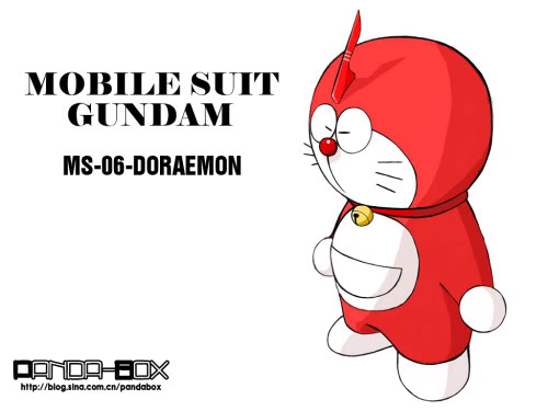 Khi Doremon hóa thân thành các nhân vật hoạt hình khác!!!! Doraemonartwork24