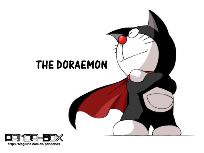 Khi Doremon hóa thân thành các nhân vật hoạt hình khác!!!! Doraemonartwork31