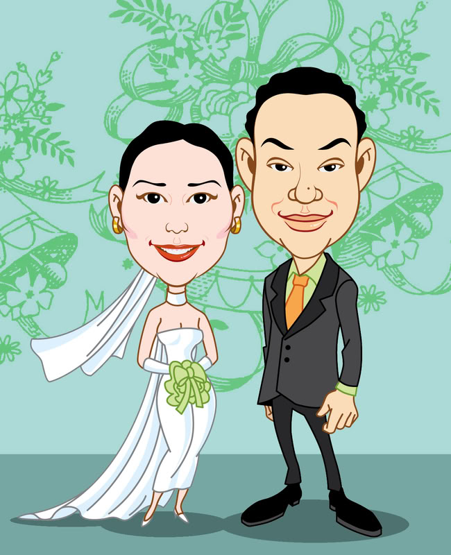 Wedding Caricature Vasquez-Belotindos