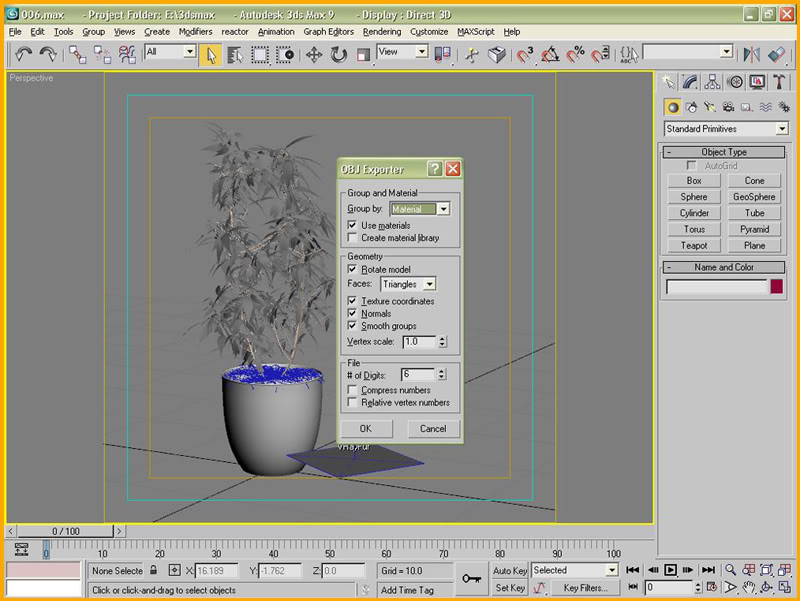 Effective Importing of High Poly Objects to Sketchup C-1