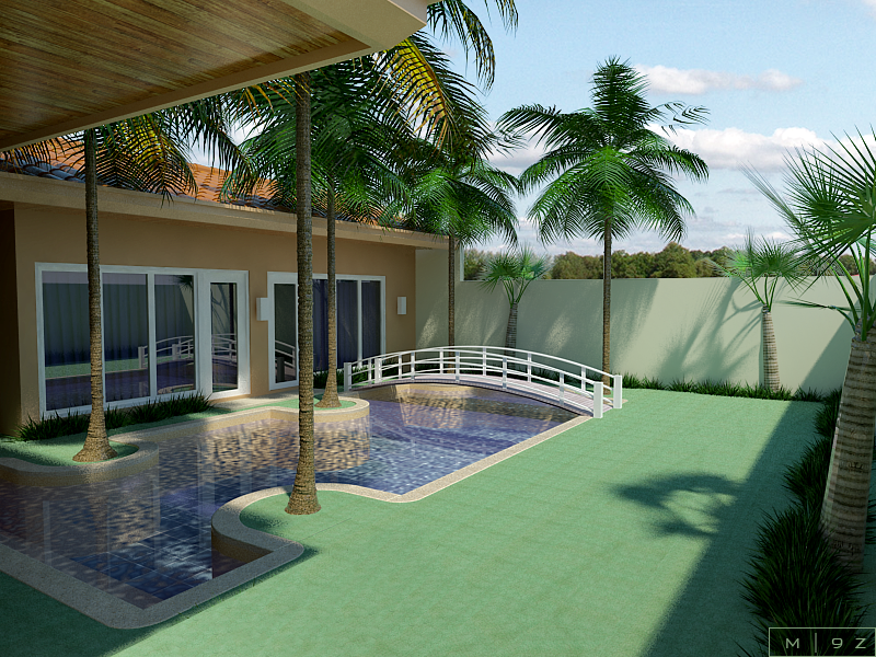 SU+Vray WIP : Pool (Update) Final03