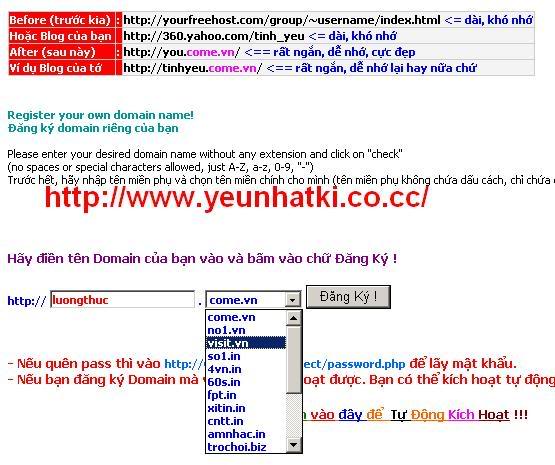 Hướng dẫn đăng kí tên miền http://www.4vn.in 2