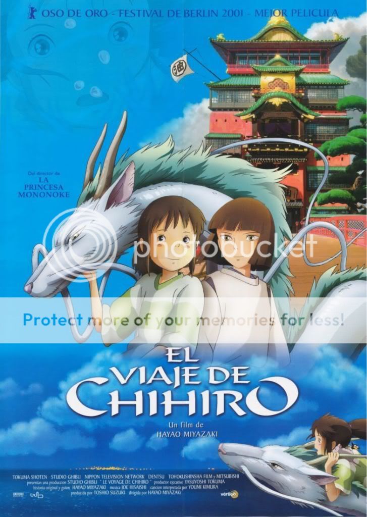 Top animes originales ElViajedeChihiro