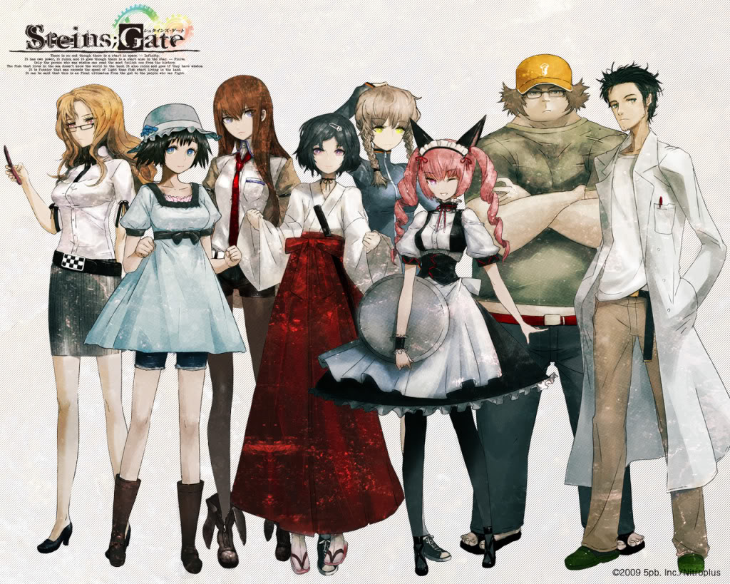 Top 25 Animes para quienes piensan que el anime es para niños Steinsgate-1