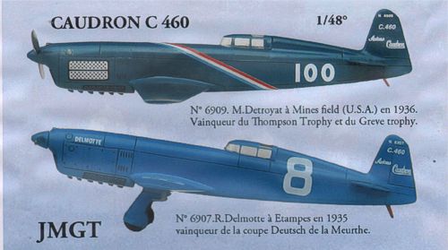 caudron - Terminée : 1/48 Caudron C450 (C460 jmgt) ,  Décalques FFSMC. JMGTC460_zps1d6fb280