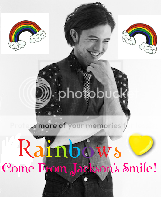 Rainbows come from Jackson's Smile =D Jackson