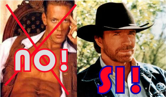 IL SUO NOME E' CHUCK...IL SUO COGNOME E' NORRIS.... ChuckVSrocco