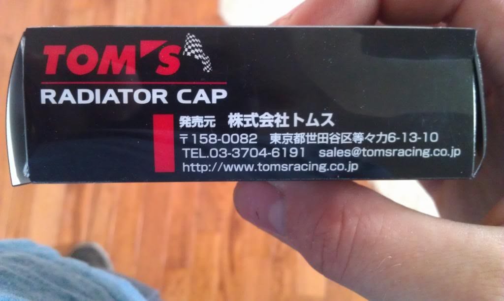 NIB authentic TOM'S racing radiator cap IMAG0241_zps9d89fc03