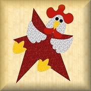 Gratis patronen (patchwork) ChickenStar