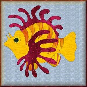 Gratis patronen (patchwork) Lionfish