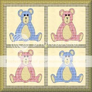 Gratis patronen (patchwork) OldBearsPastel