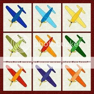 Gratis patronen (patchwork) Plane