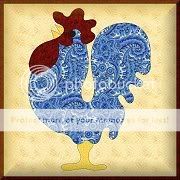 Gratis patronen (patchwork) Rooster1