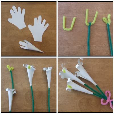 Bloemen maken (kinderen) Easter_lily_paper_flower_handprint_