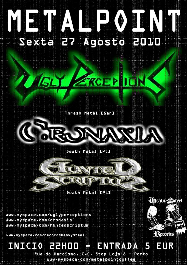 Cronaxia - Writing new songs Cartazmetalpoint