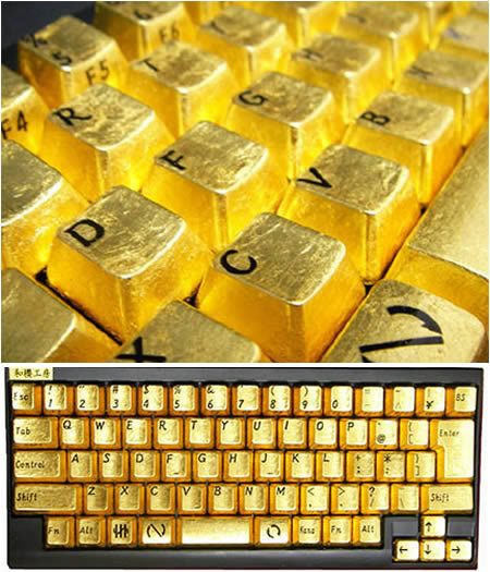Design Keyboard Yg Unik A427_gold