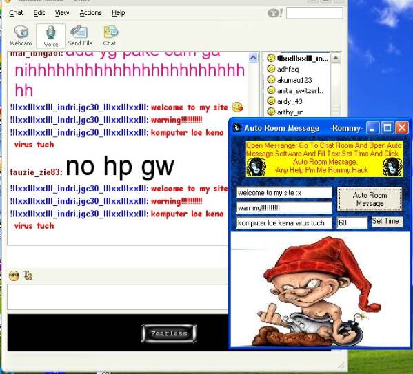 Auto Room Message By Rommy.Hack (spammed ) ARM-1
