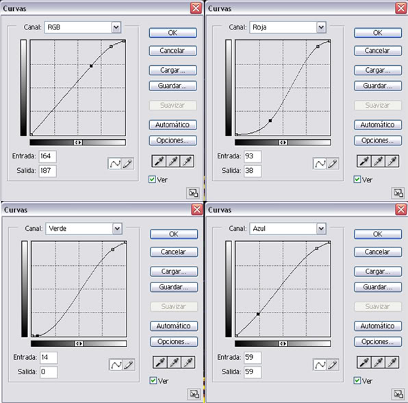 PHOTOSHOP ACTION || Proceso Cruzado Curvas1