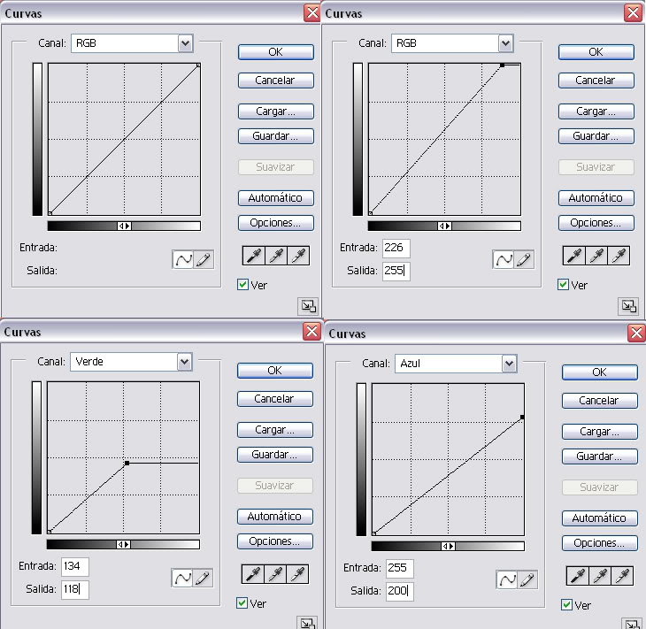 PHOTOSHOP ACTION || Proceso Cruzado Curvas3