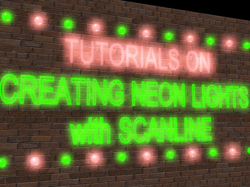 Creating Neon Lights in Scanline Neon