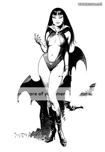 women in comicbooks FrankFrazetta_vampirella001