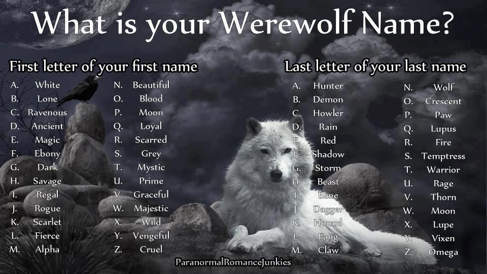 What is your Werewolf name? 522100_553260364735263_1652422672_n_zpse1f75c83