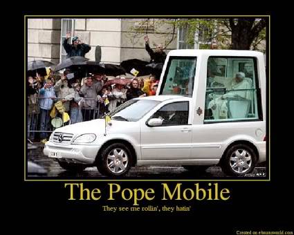 RANDOMNESS WOOP! ThePopeMobile