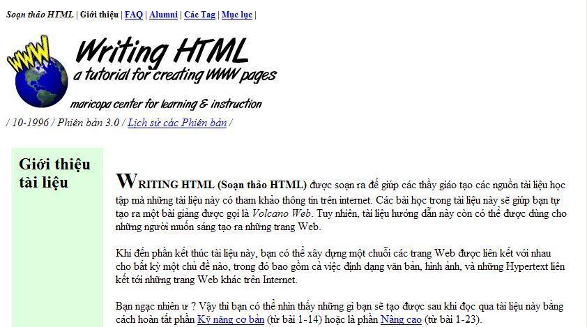 HTML Tutorial (Tiếng Việt) HTML