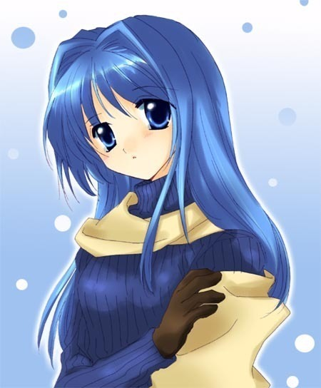 Kelly Mara Rambel Blue_hair_anime_girl