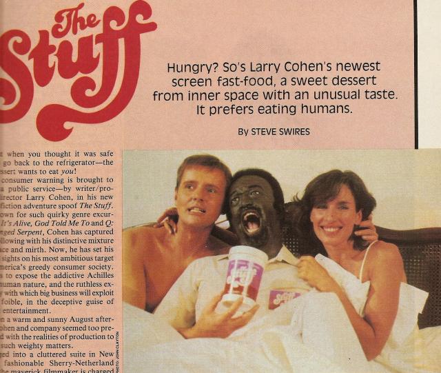 The Stuff (1985)  Larry Cohen's goo-tastic killer yoghurt cult