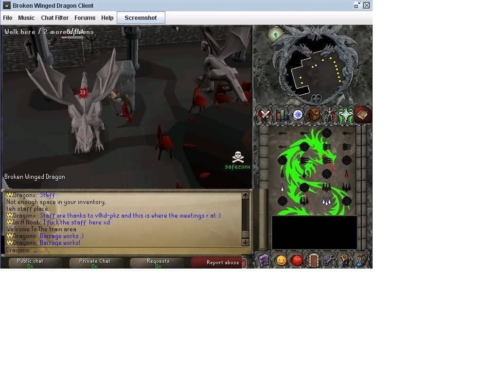 This stuff Pwns!! clan wars!some of pk some of killin monsters ;p Barrage