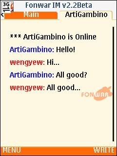 Fonwar Instant Messenger v2.2 InstantMessenger