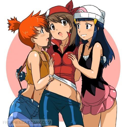 Misty is wearing a bikini for the entirety of this episode for some reason Pokemon