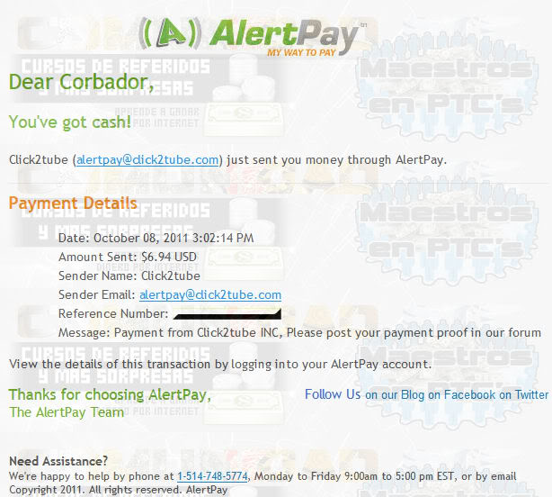 SCAM!! Click2Tube Grupo Antiscam (Cobrado 3 veces) SCAM!! 3Click2tube