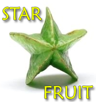 فاكهة النجمة star fruit  Starfruit