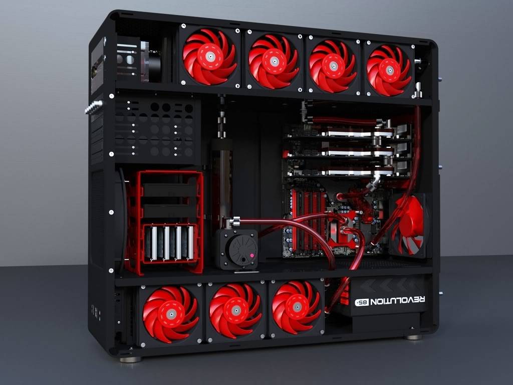 Little Devil PC-V8-4WAY Case-mkII-EVGA-01