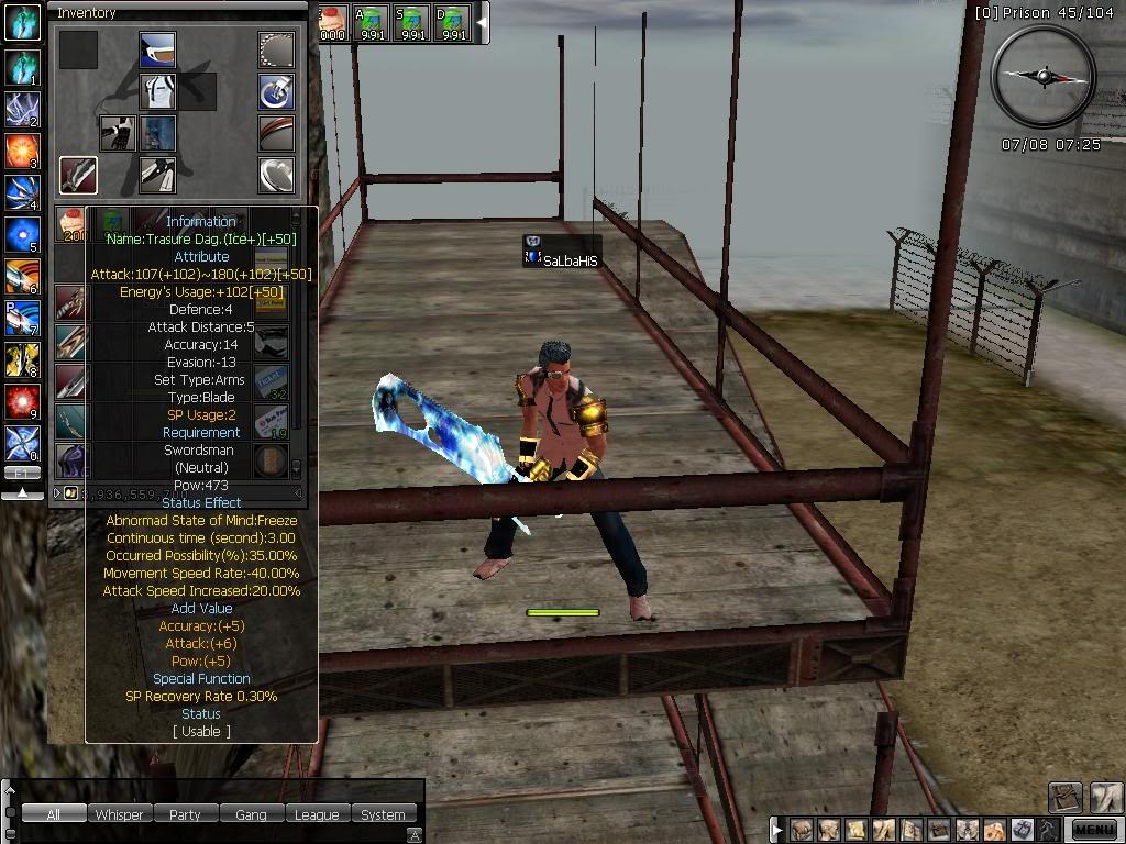 ScreenshOt oF mY TreasUre bLade aS reqUested bY Try2Think ^_^ Ran200811250948000