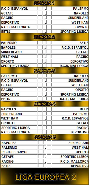 CALENDARIO de Jornadas Jornadas1-5