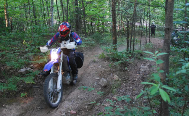 WR250r in Michigan UP for an 1100 mile dual sport AC9-388-XL