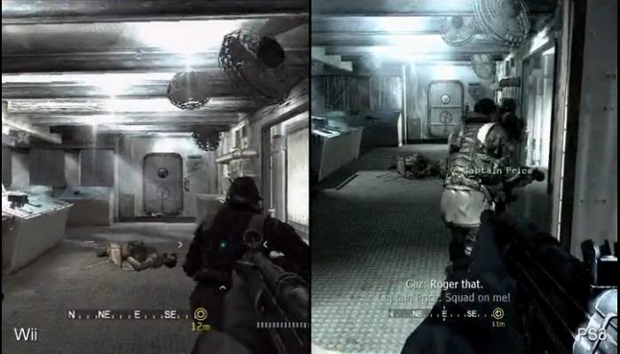 Compaparativa Modern Warfare Wii Vs PS3 Dibujo10