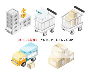 أيقونات حلوة Shopping-transportation-icons