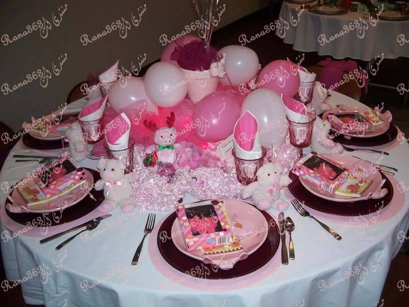 حفلة بمناسبه عيد الفطر Pink-pig-party-table-1